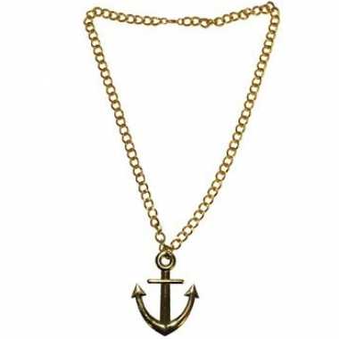 Gouden ketting met anker