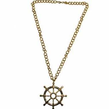 Gouden ketting met scheepsroer
