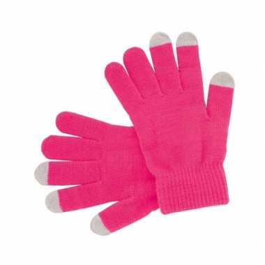 Touchscreen handschoenen roze