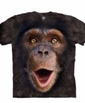 Aap t-shirt chimpansee jong voor kinderen