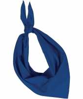 Bandana zakdoek blauw voor volwassenen