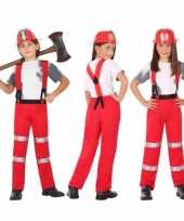 Brandweer pak verkleed carnavalskleding voor jongens en meisjes