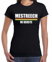 Carnaval mestreech de gekste t-shirt zwart voor dames