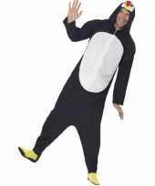 Carnavalskleding pinguin all in one voor volwassenen