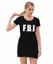 Fbi politie verkleed jurkje zwart voor dames