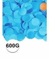 Feest confetti 600 gram blauw