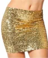 Gouden top rok met pailletten
