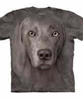 Honden t-shirt weimaraner voor volwassenen