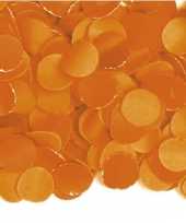 Oranje confetti in een zak 2 kg
