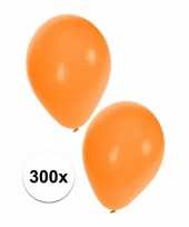 Party ballonnen oranje 300 stuks