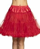 Rode petticoat rok voor dames 45 cm