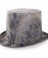 Steampunk hoed grijs