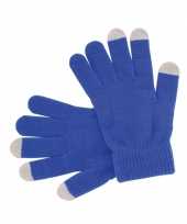 Touchscreen handschoenen blauw