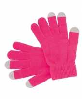 Touchscreen handschoenen roze