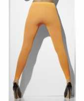 Verkleed leggings voor dames oranje