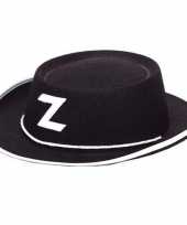Zorro hoedje zwart voor kinderen