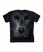 Zwart honden t-shirt labrador voor kinderen
